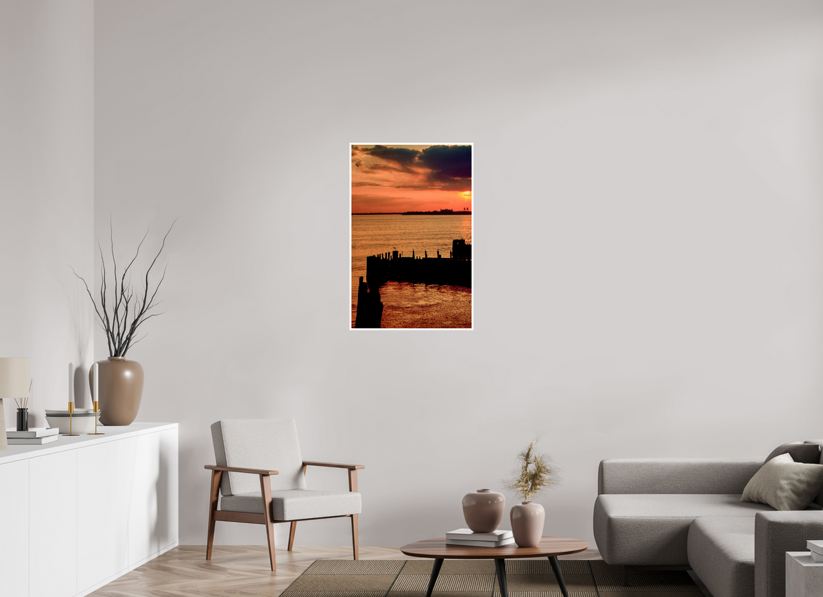 24 x 36.7″, PP Fuji Crstal DP II Border Sun Set NYC