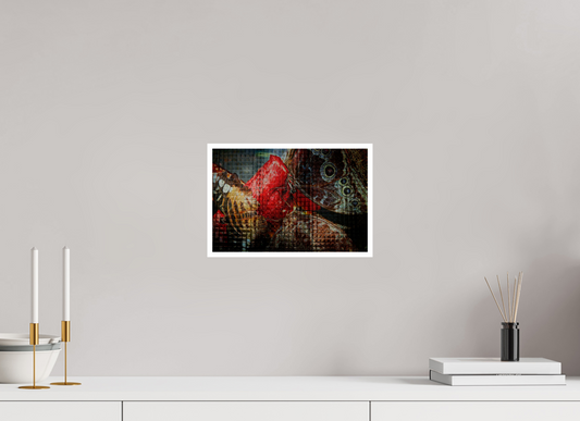 12 x 8″, PP Fujiflex HG Border Butterfly's be hide the Glass