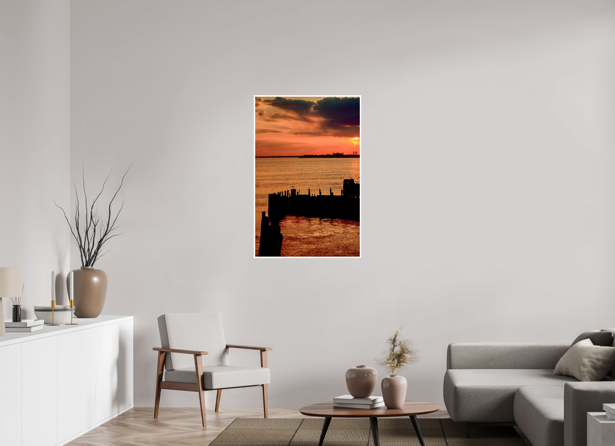 28 x 42.8″, PP Fuji Crstal DP II Border Sun Set NYC