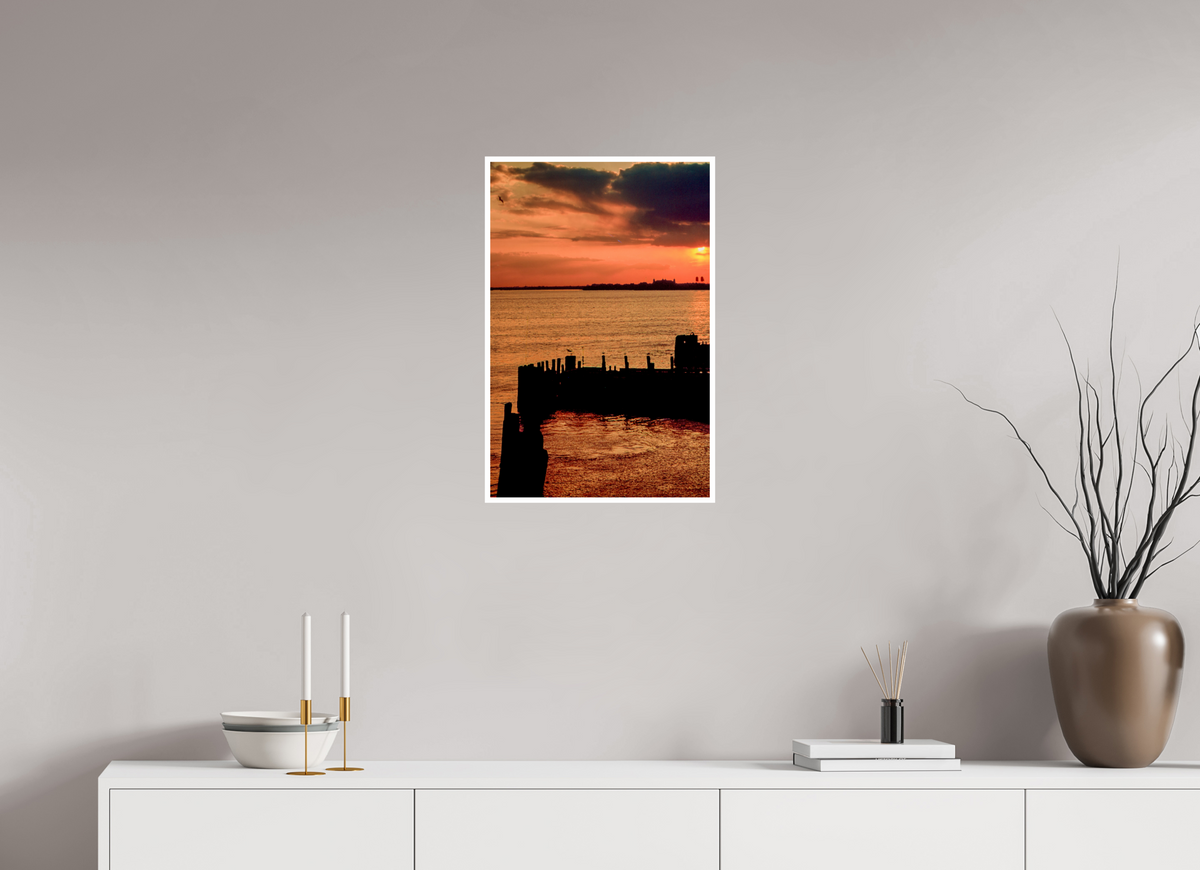 16 x 24.4″, Fuji Crystal Pearl w Broader Sun Set NYC