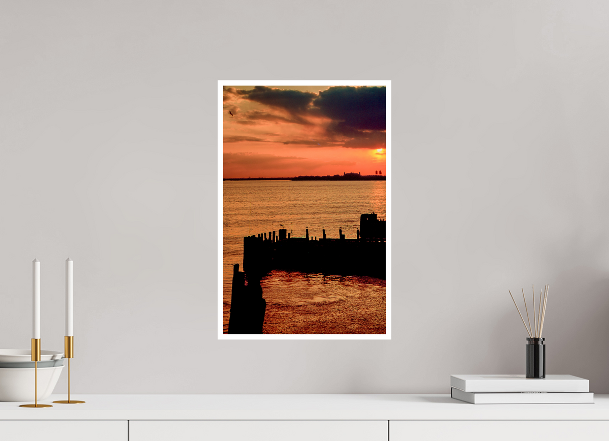 12 x 18.3″, PP Fujiflex HG Border Sun Set NYC